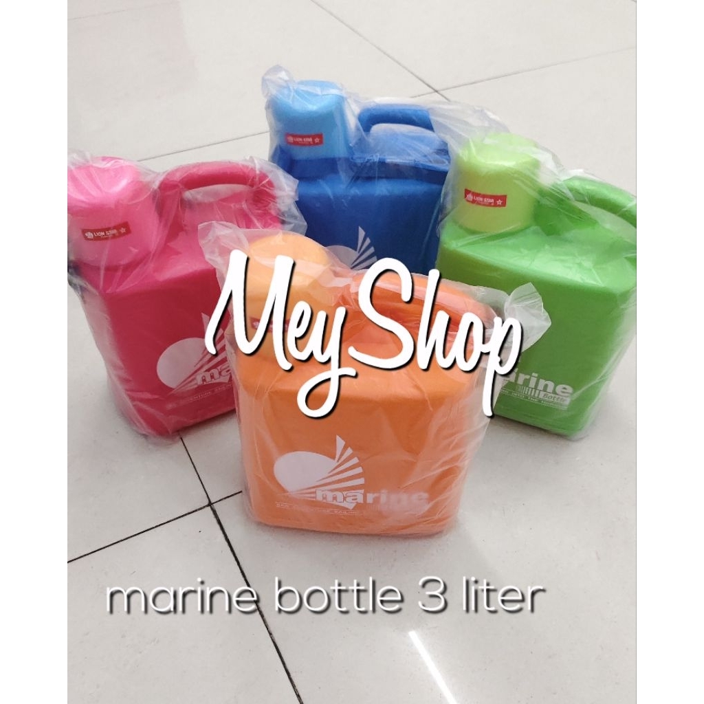 Jerigen lion star 3 liter/marine bottle lion star 3 liter/botol air minum 3 liter lion star