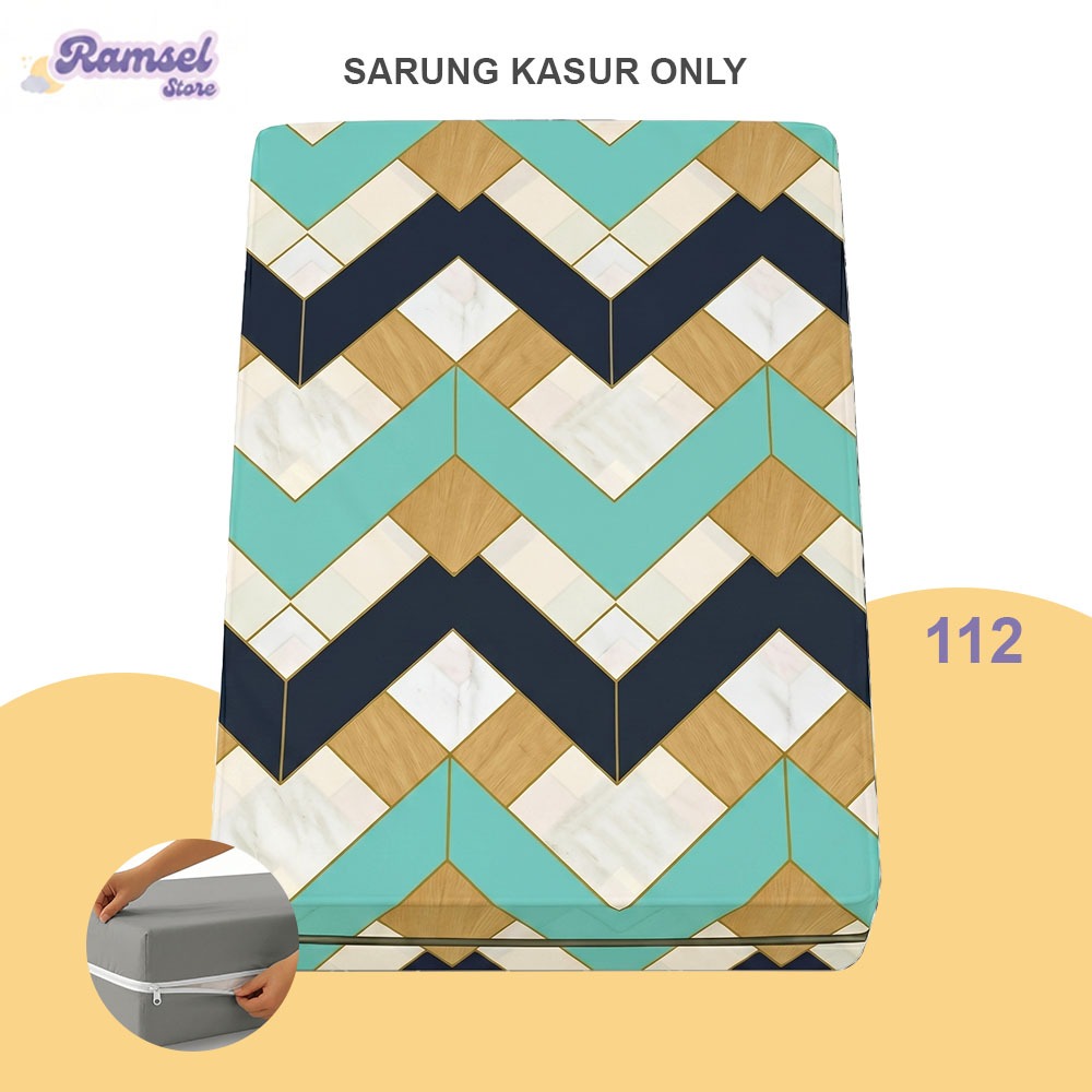 Sarung Kasur Resleting Single Uk 90x200 Sprei Resleting no 4