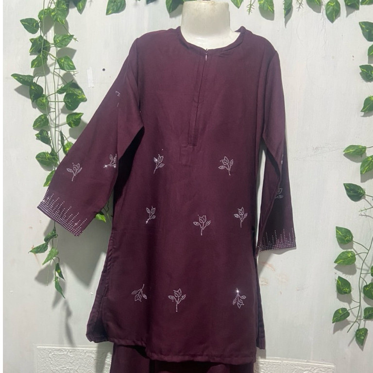 BAJU KURUNG ANAK MELAYU MIX PAYET  SWAROVSKY ATASAN MELAYU (USIA 4-9TAHUN) DARI SIZE S-M-L-XL-XXL -7