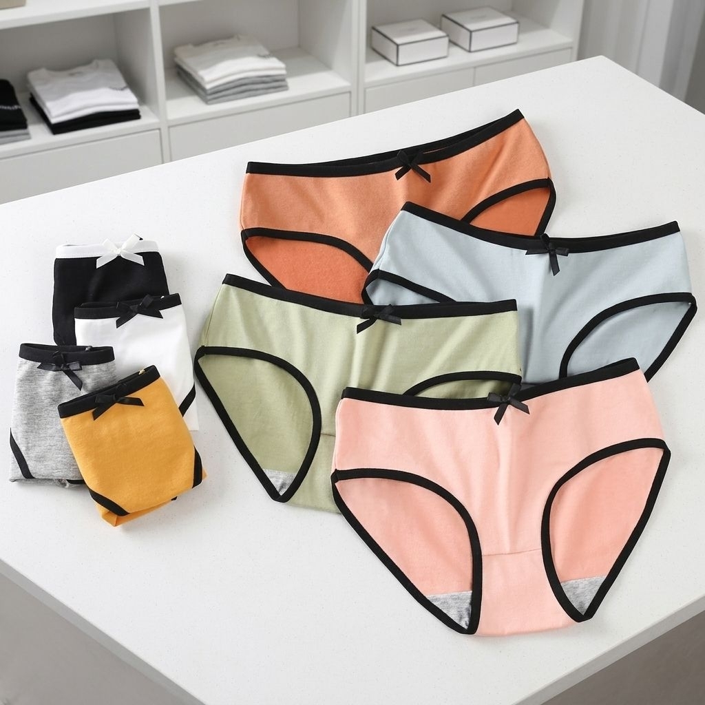 Celana Dalam Wanita Low Waist Cotton Combed Bahan Breathable Nyaman Dan Anti Iritasi Motif KD-15
