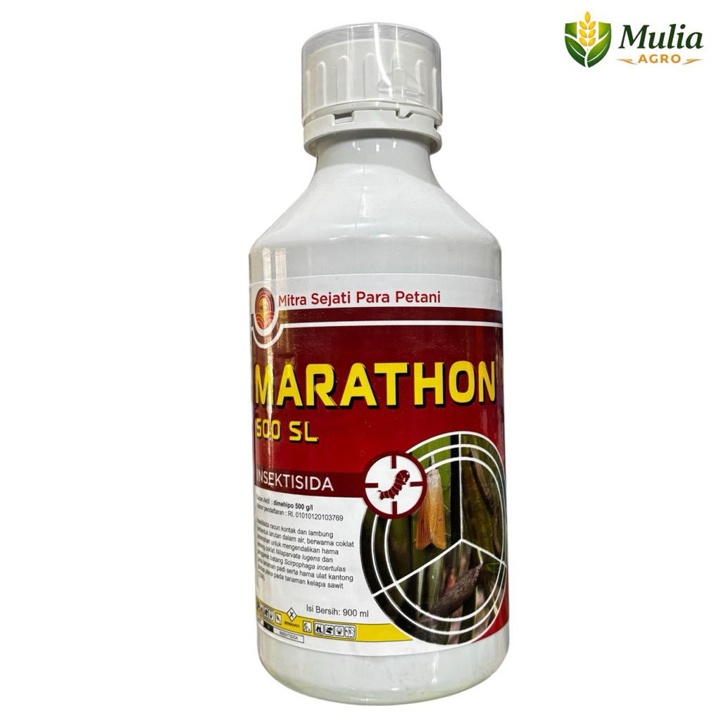 Insektisida MARATHON 500SL Kemasan 900Ml - Marathon 500sl Efektif Membasmi Sundep Wereng dan Ulat Gr