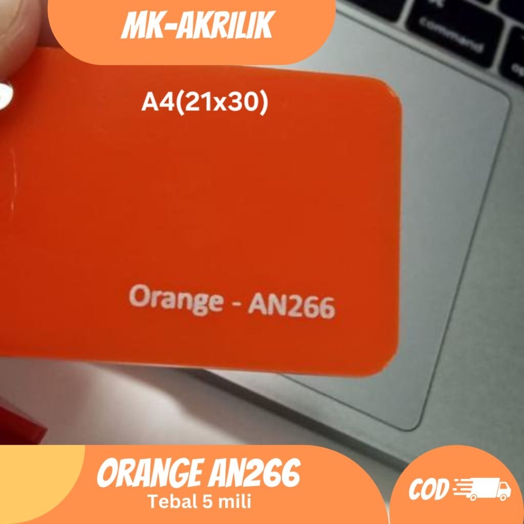 lembaran akrilik 5mm warna kuning_orange