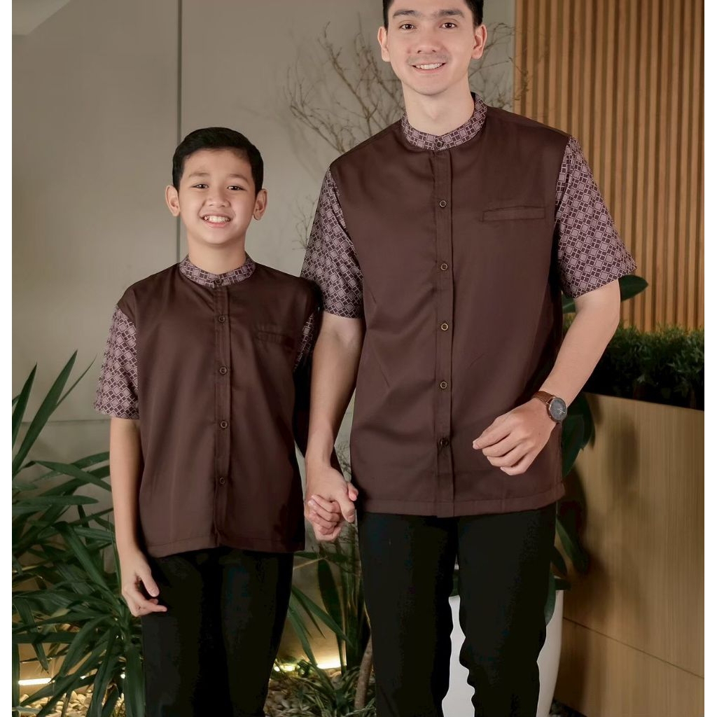 KEMKO AYAH DAN ANAK LENGAN PENDEK PREMIUM BAHAN TOYOBO