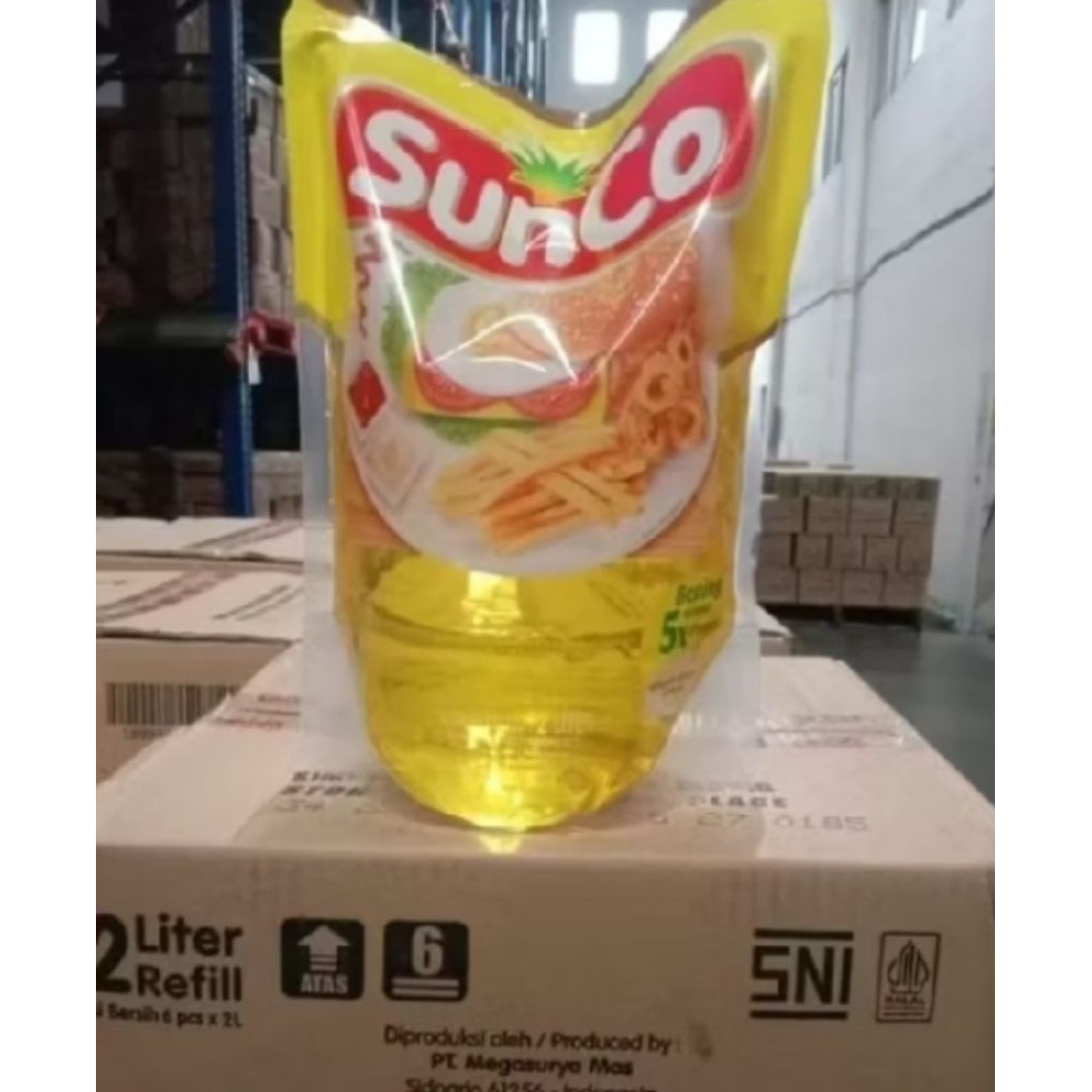 Minyak Goreng Sunco 2 Liter 1 Dus isi 6Pcs COD Ready