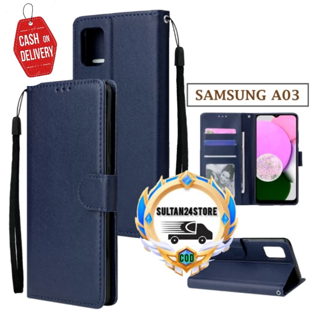 Case Dompet Case Leather Flip For SAMSUNG GALAXY A03 / A03S