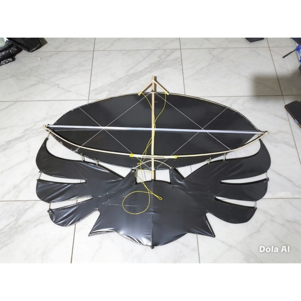 Layangan ram raman Gapangan Pegon Ceper 1,2 Meter bonus sendaren