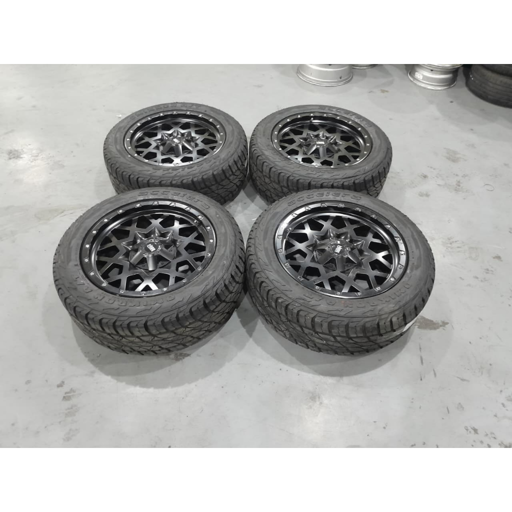 Velg second hsr sopeng ring 20 lebar 9 pcd 5x114,3 dan 5x127 plus Ban AT 285 50 R20