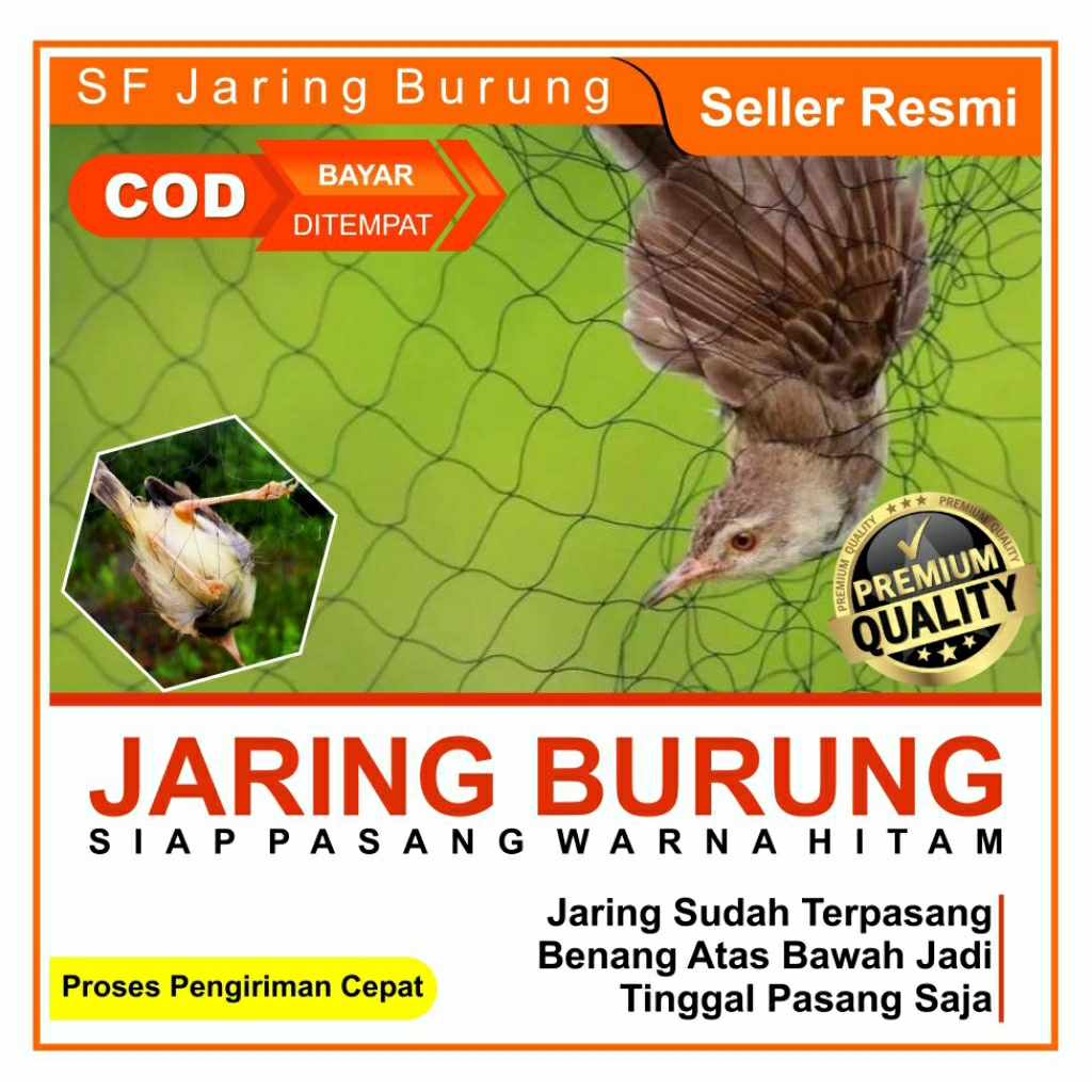 jaring burung kecil/jaring segala burung kecil/jaring burung anti zonk
