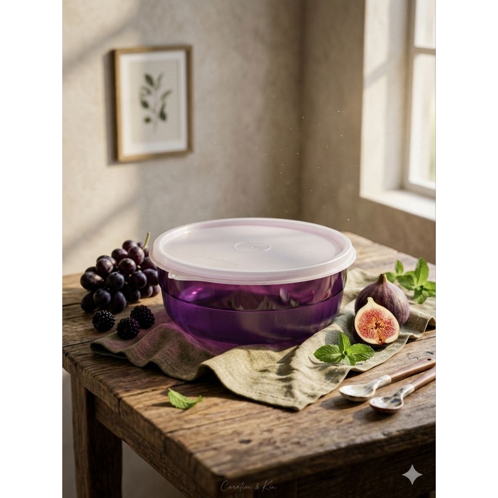 tupperware watercolor individual bowl, new,mangkok kristal wtc tupperware