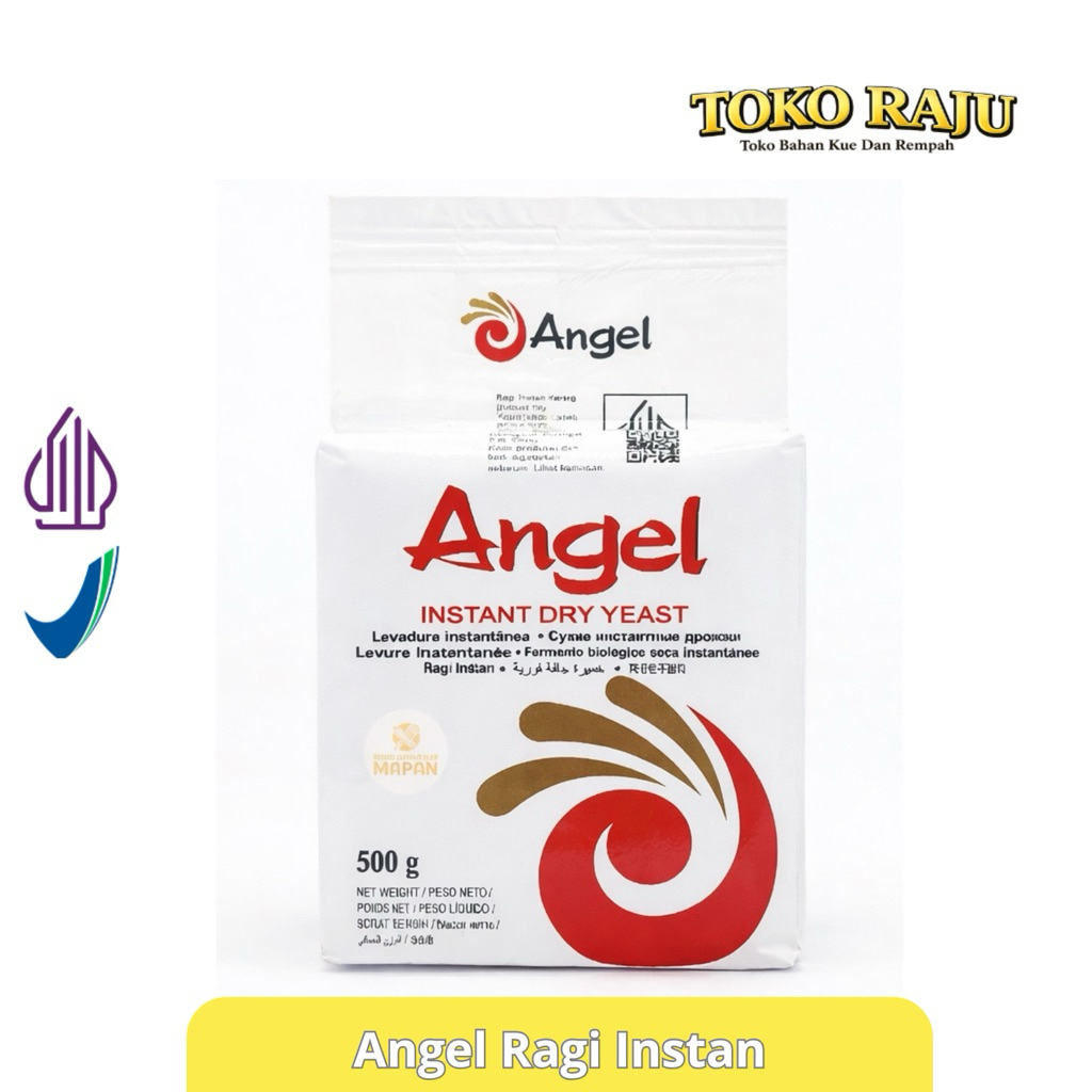 Ragi Instan Angel 500g - Fermentasi Cepat, Ekonomis, Tekstur Roti Lebih Baik