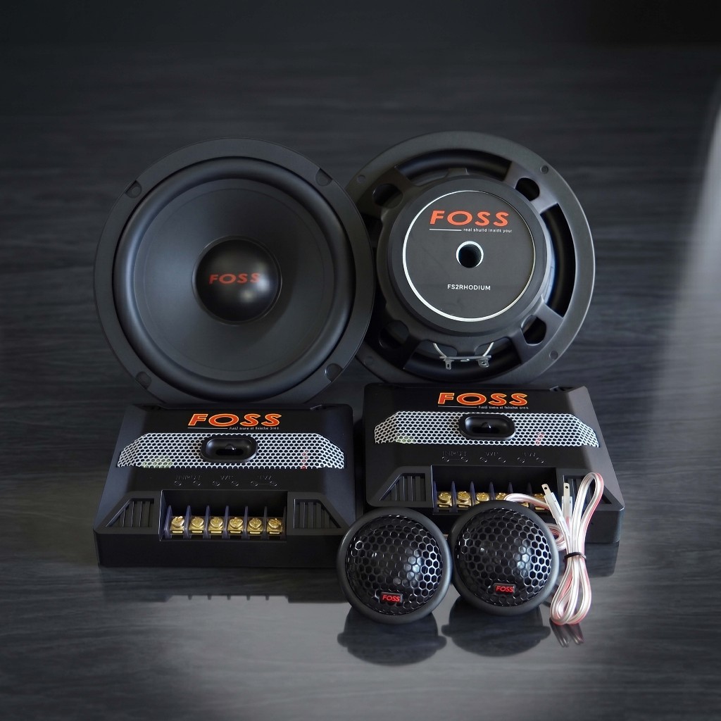 Speaker Split 2-Way Foss FS2 New Rhodium 6.5 Inch Original - Daily SQ Audio Mobil