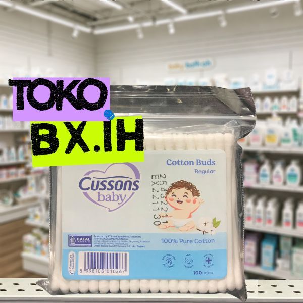Pembersih Kuping Anak Cussons Baby Cotton Bud Regular 100 sticks