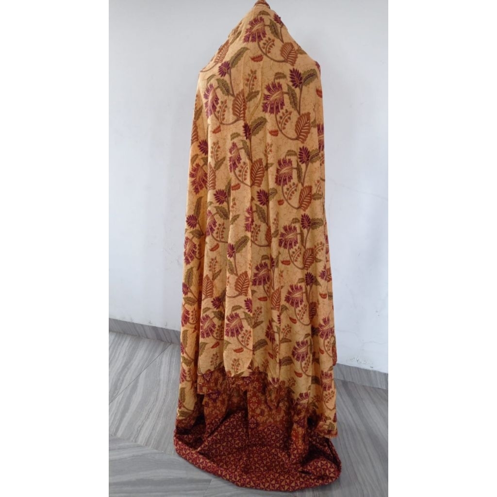 Mukena bahan kain rayon premium motif batik