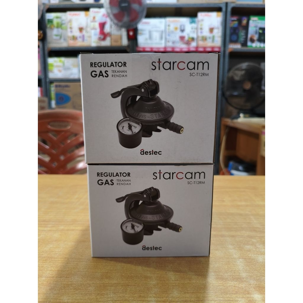 Regulator Gas Starcam SC-T12RM Original Tekanan Rendah + Pengaman Anti Bocor | Cocok LPG 3kg,5kg & 1