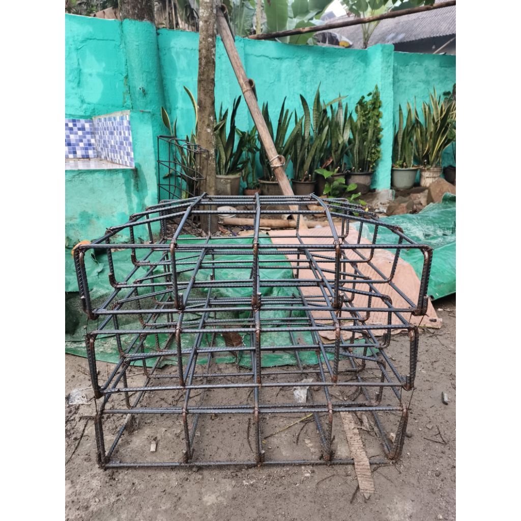 cakar ayam besi 10 mili ulir SNI tinggi gunungan 20cm ukuran 60x60 5x5 /siap pakai