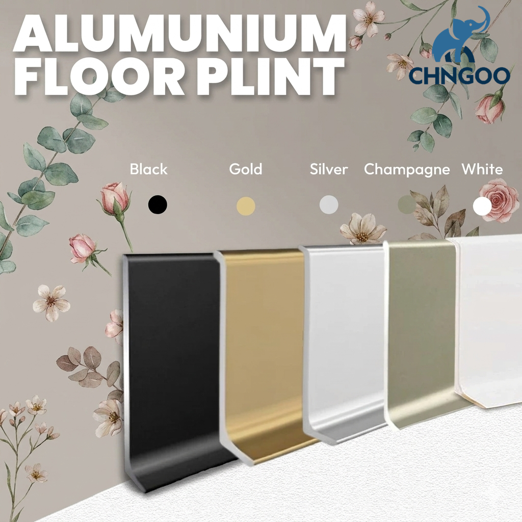 Lis Plint Aluminium Floor Lis Plint Skriting Aluminium Anti Karat Kuat & Minimalis