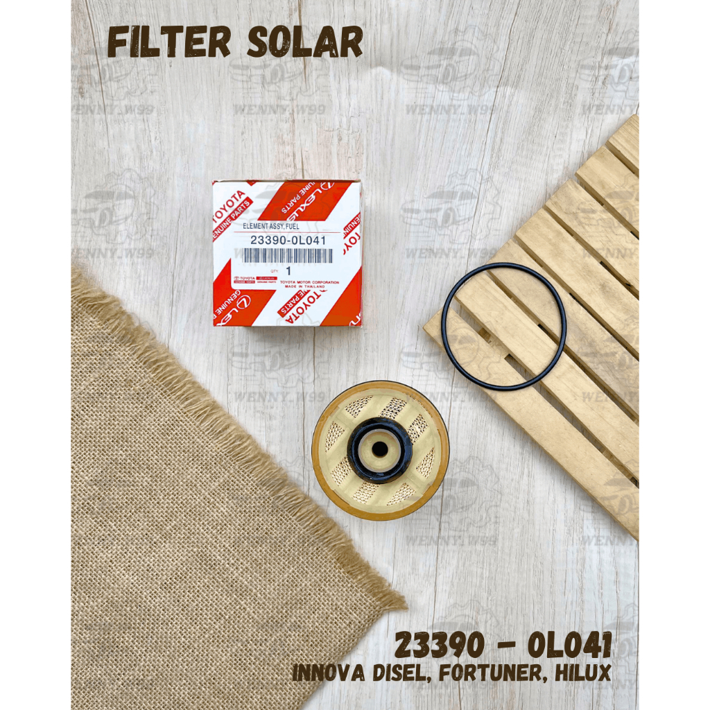 FUEL FILTER (FILTER SOLAR / DIESEL FILTER) – INNOVA, FORTUNER, HILUX, – 0L041 // 23390-0L041