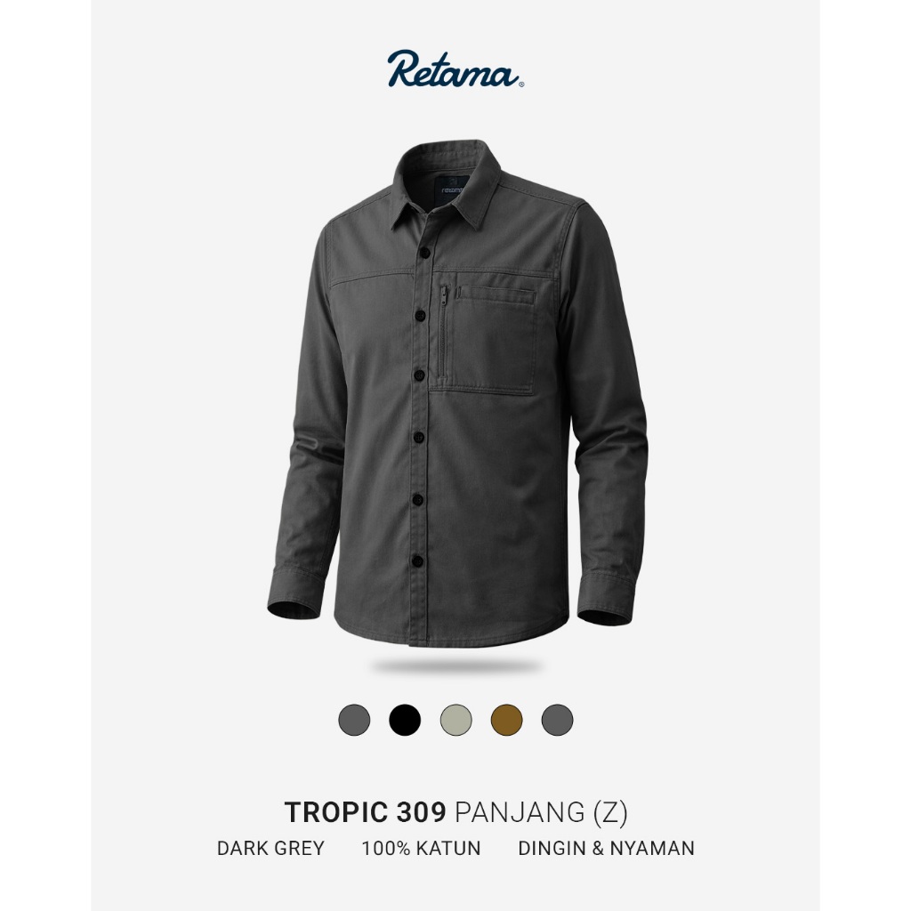 Retama Tropic Jaket 309 Panjang zipper