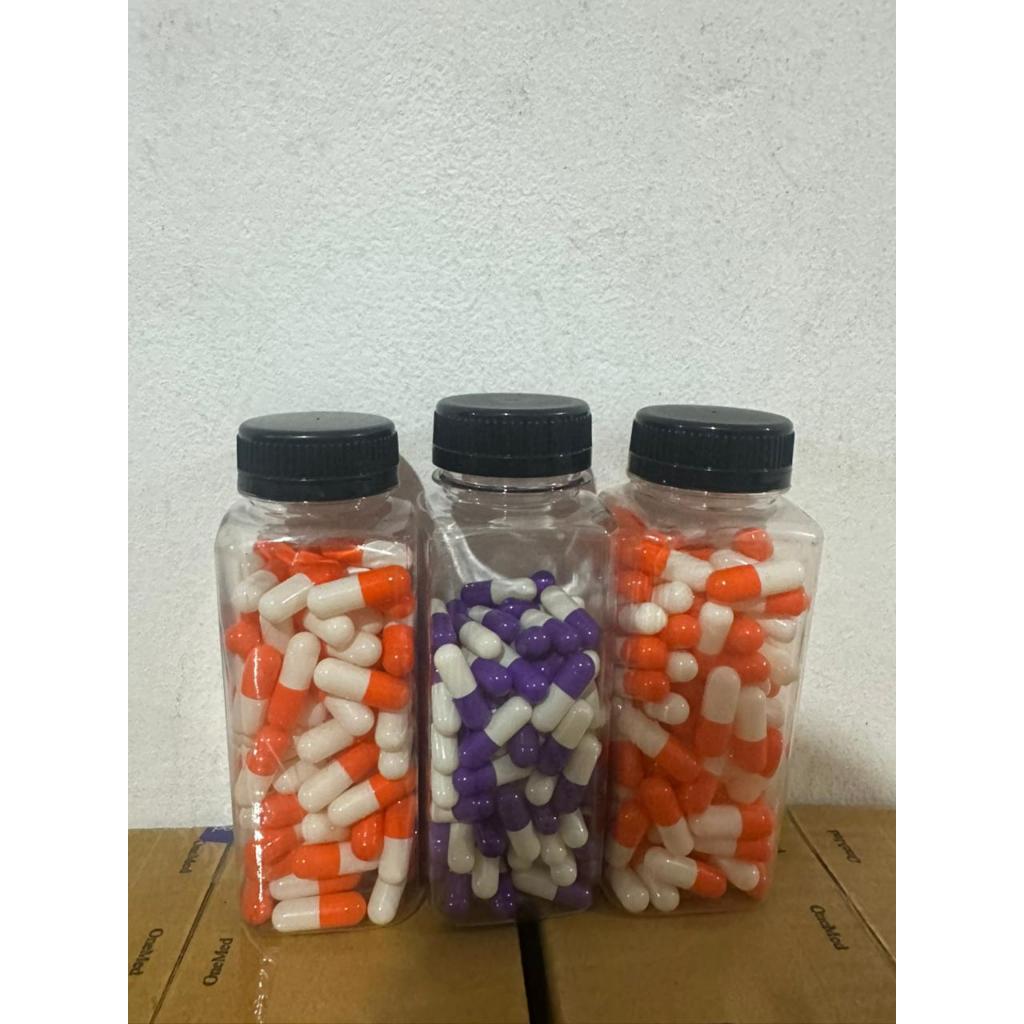 Kapsul kosong / cangkang kapsul 0/1/2/3 ecer 1pak isi 100pcs ( WARNA RANDOM )