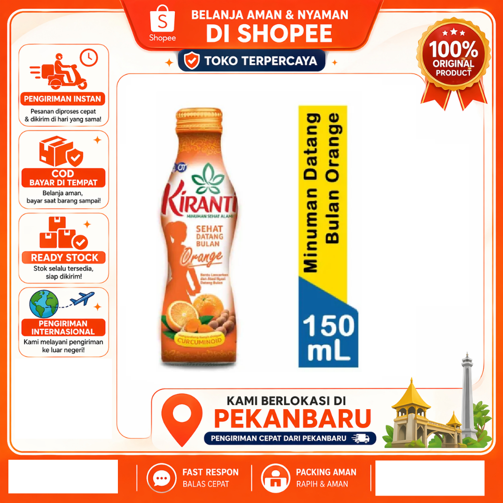 [SDW] pekanbaru/150ml Kiranti Orange Juice Minuman Tradisional Kemasan Botol