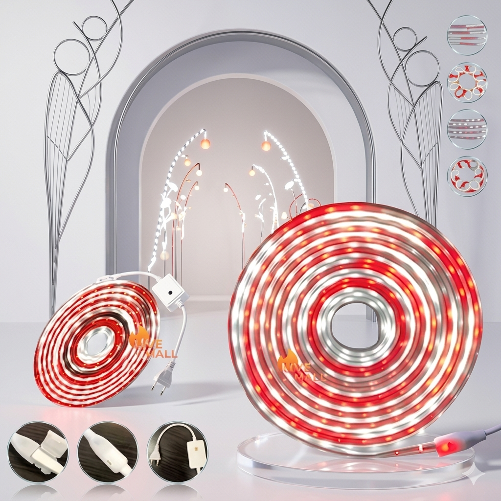 Lampu LED Strip Running Merah Putih Lampu Hias Agustusan Gapura Tiang Pagar Panggung