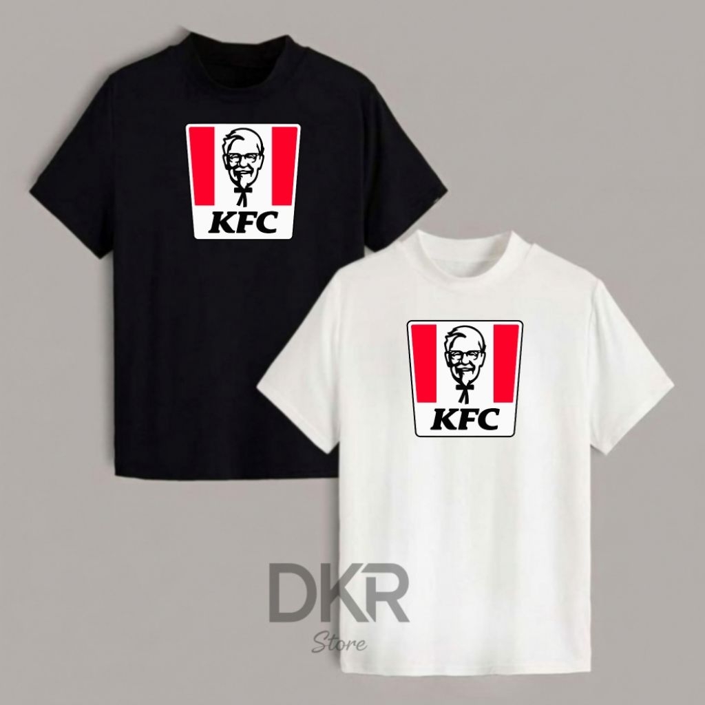 Kaos KFC Baju Tshirt KFC Kaos Oblong KFC uk S - 3XL