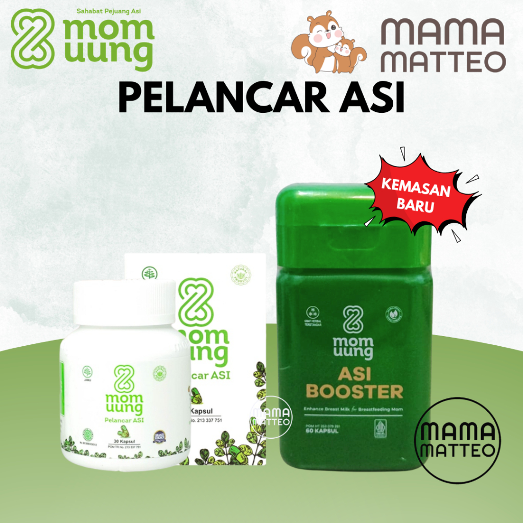 MOM UUNG Pelancar Asi 30 & 60 Kapsul / asi booster ikan gabus kelorcap katuk / MOM UUNG BANDUNG
