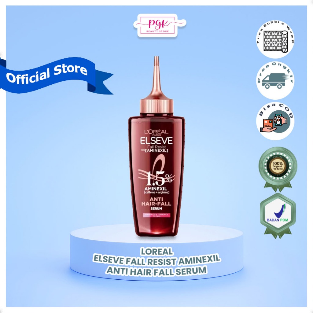 LOREAL-ELSEVE FALL RESIST AMINEXIL ANTI HAIR FALL SERUM | Perawatan Kekuatan Rambut, yang Rambutnya 