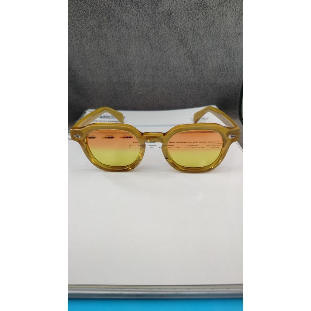 kacamata frem second original moscot dolt col blonde