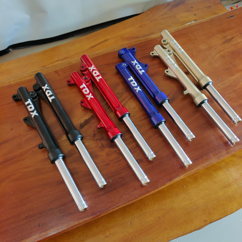 Shockbreaker Depan TDX Tabung Komplit (AS Shock) Depan Mio, Mio J, Beat, Vario Racing Premium