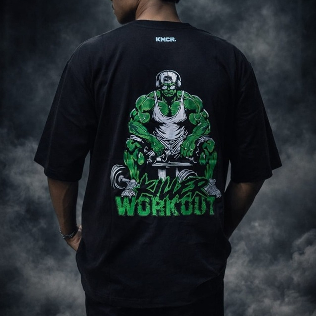 KAOS OVERSIZE KMCR WORKOUT BAJU OVERSIZED - KMCR NEXTLEVEL