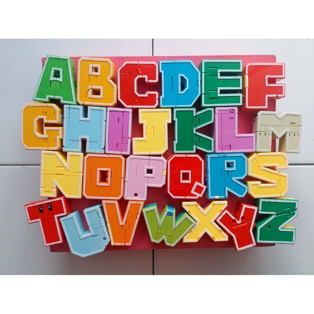 Alphabet robot huruf Wiki set lengkap 26