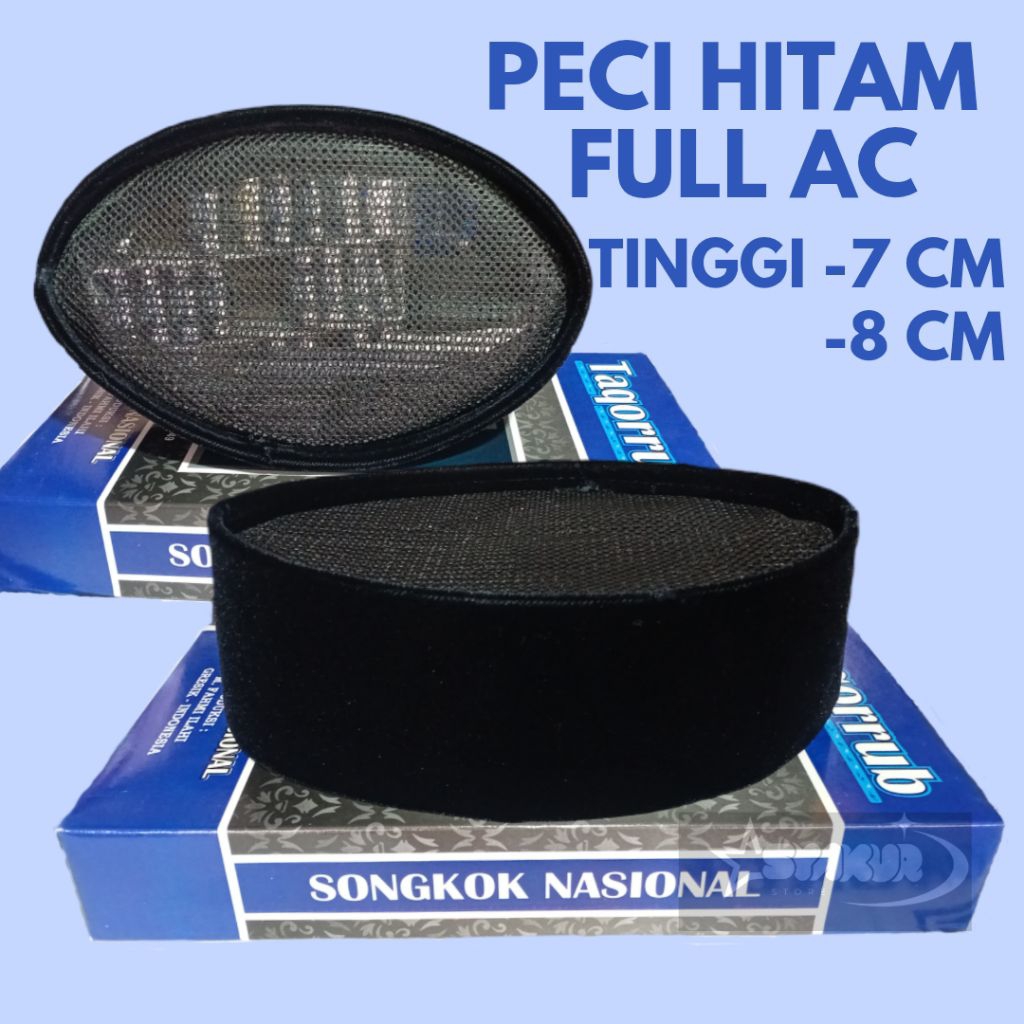 Peci taqorrub full ac peci Songkok Hitam Polos Dewasa Anak Laki-Laki full ac dengan Bahan Beludru Le