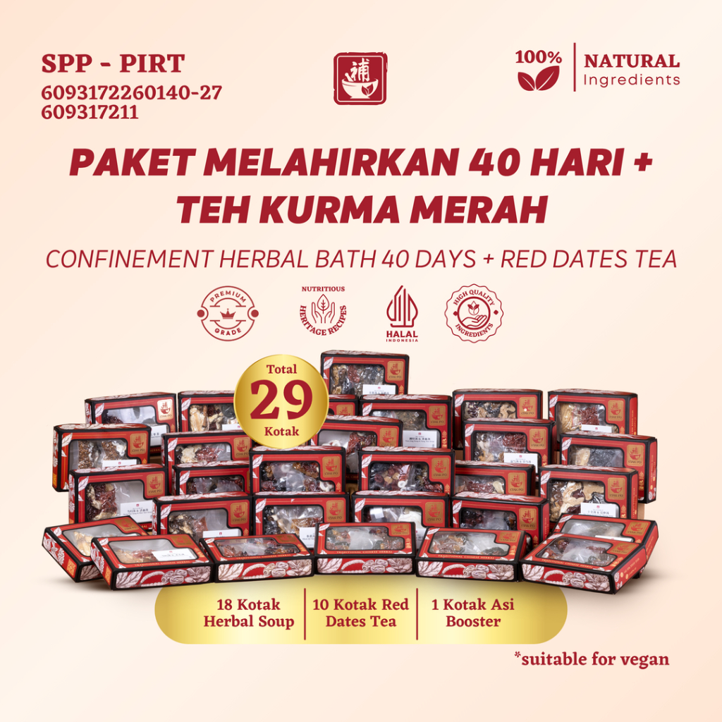 Ciakpo Confinement Set 40 Days Paket Melahirkan + Red Dates Tea