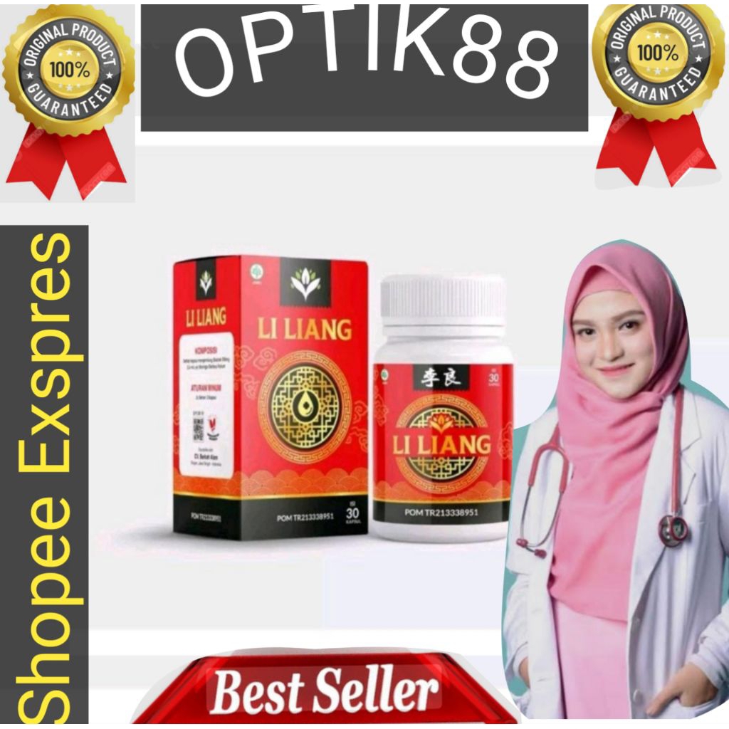 LiLiang Obat Herbal Cina Kapsul Li Liang Diabetes Jamu Li-Liang Gula Darah Kencing Manis BPOM RI