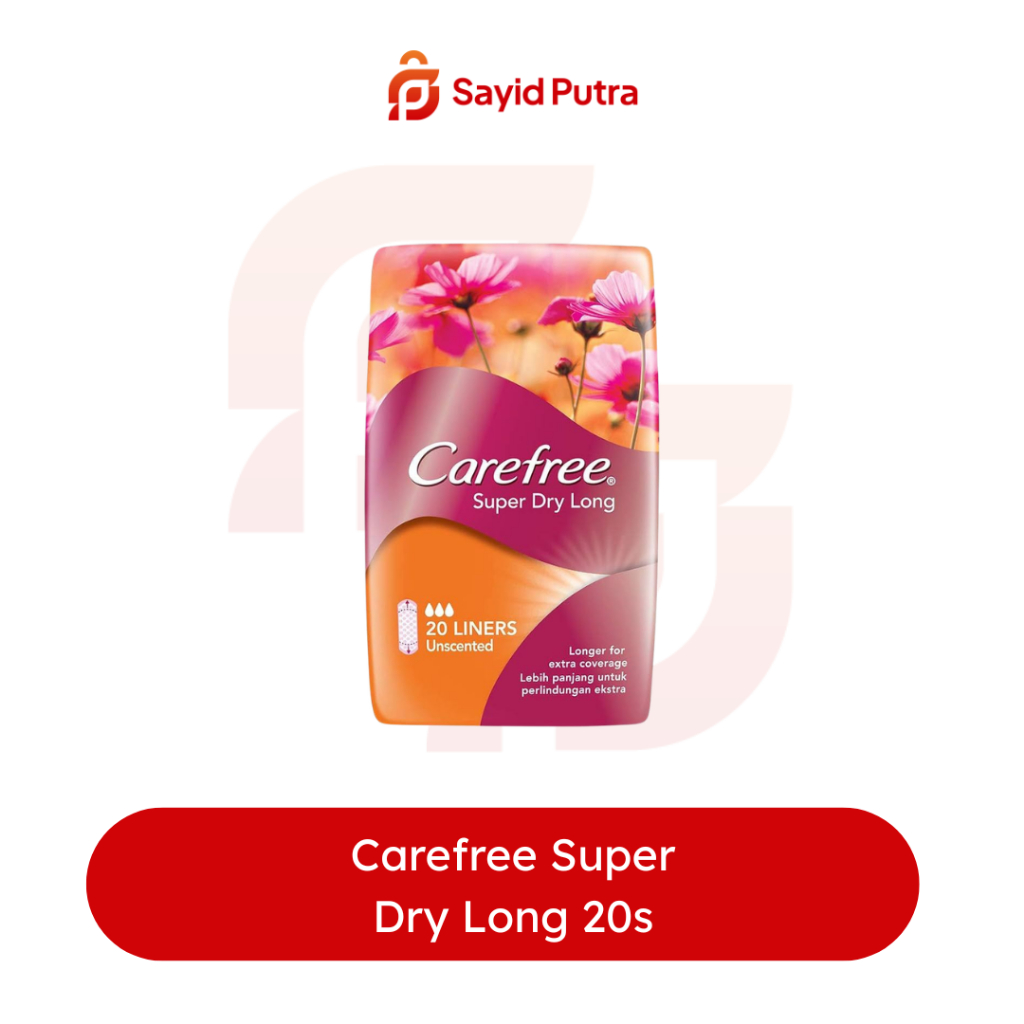 Carefree Super Dry Long isi 20 liners