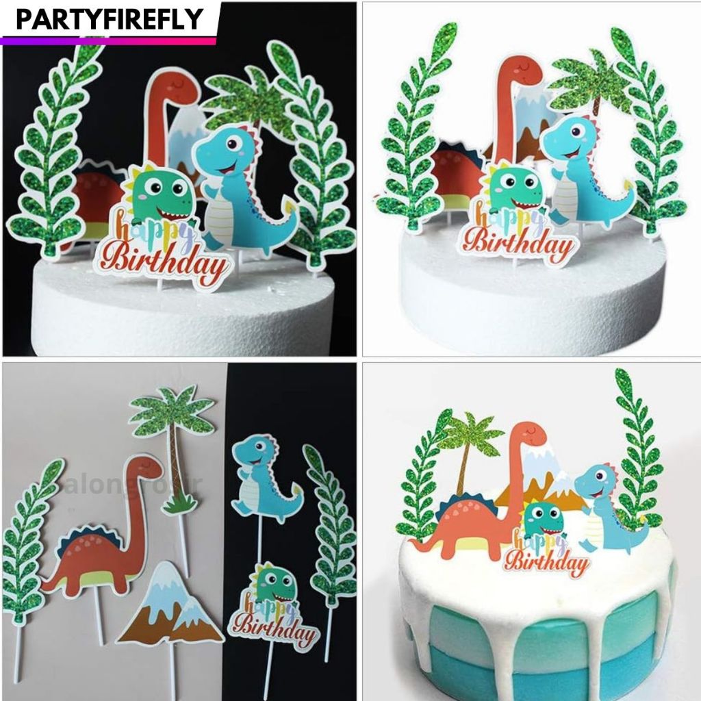 Topper Cake / Hiasan Kue Ulang Tahun (Dinosaurus, Animal Zoo)