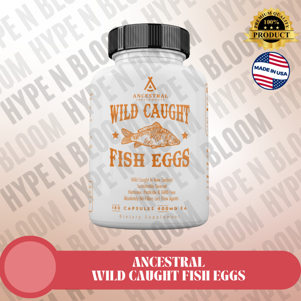 Wild Caught Fish Eggs Ancestral Supplements 180 kapsul DHA EPA Omega 3 vitamin A D E K Hormone balan