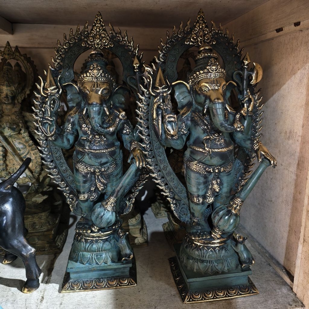 Lord Ganesha Statue, Patung Dewa Ganesha Besar 45cm - KA07