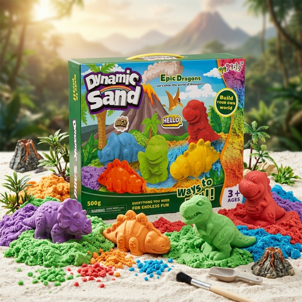 Mainan Pasir Ajaib/Magic Sand Dynamic Sand Dinosaur HW21075919