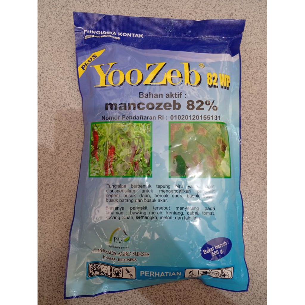 Fungisida Mankozeb Biru YOOZEB 82 WP