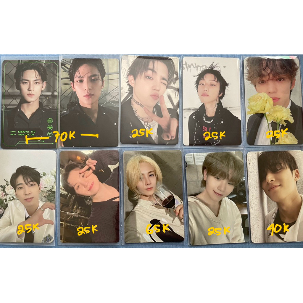 [CHAT DULU] photocard pc seventeen mingyu wonwoo scoups jeonghan woozi seungkwan vernon joshua the8 