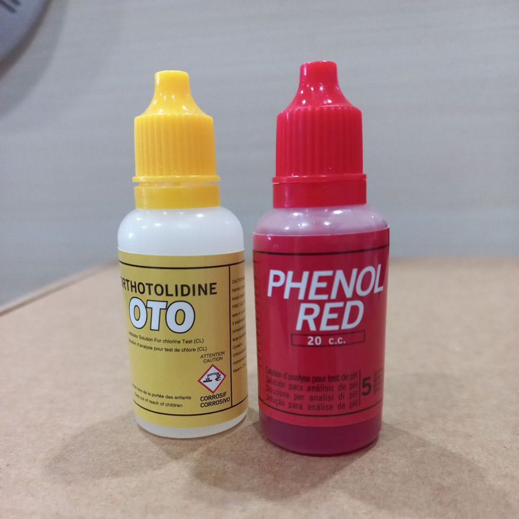 Testkit kolam renang / Refill teskit PH dan Oto / Pengukur PH air CL Kolam Aquan