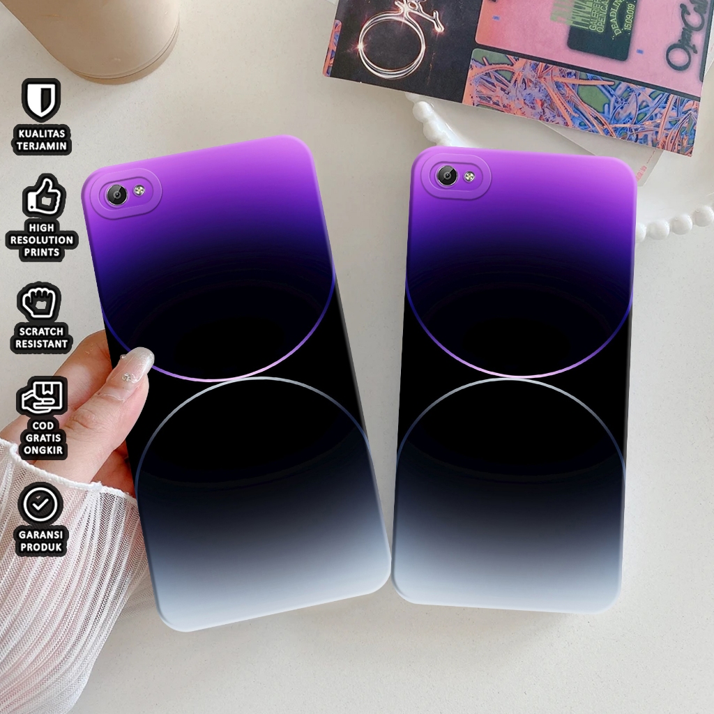 Case Hp For Vivo V5 / Y65 / Y67 / 1601 / 1719  ( BR-WALLIP )  Kesing Hp - Softcase Procamera - Case 