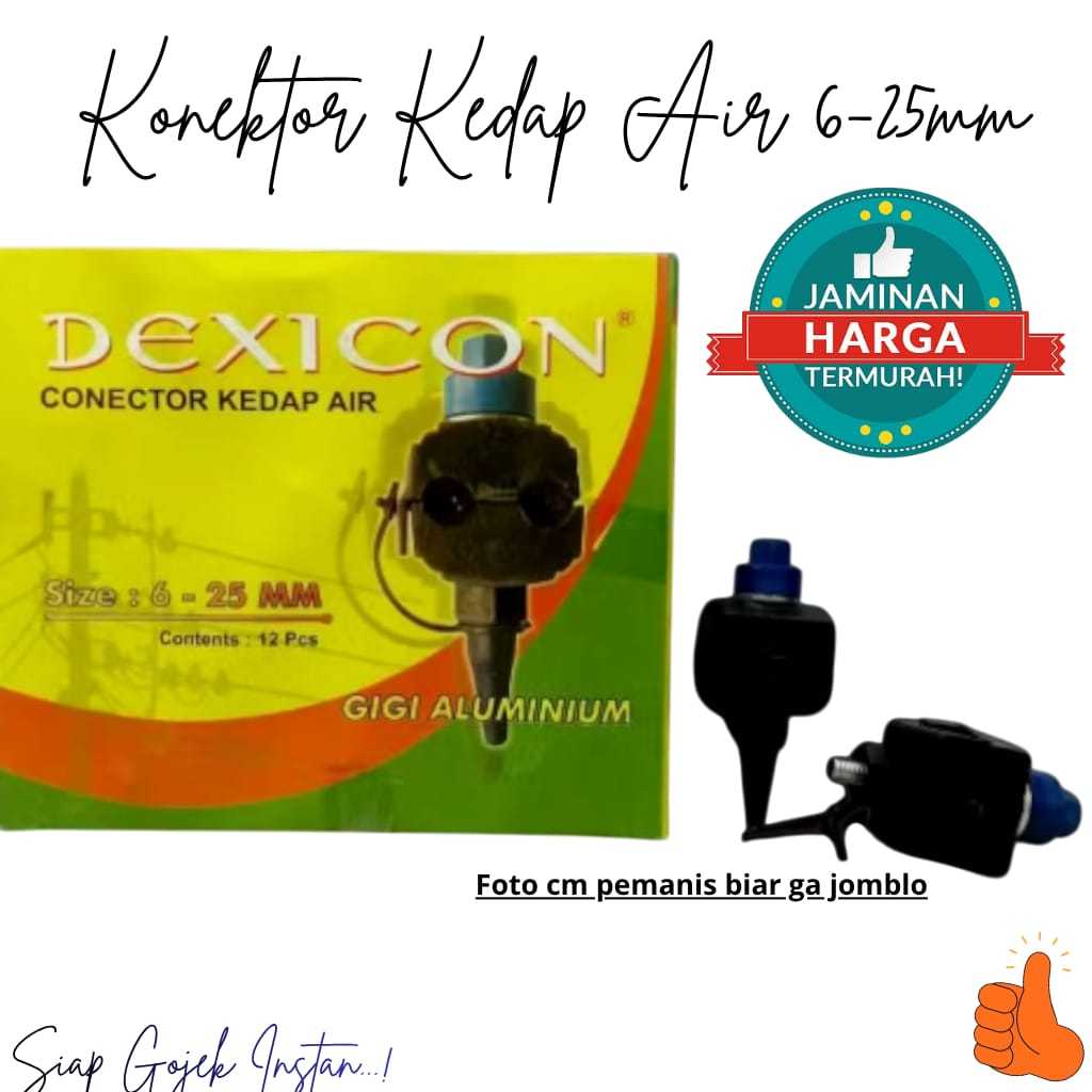 Dexicon Tap Konektor Kedap Air 6-25mm
