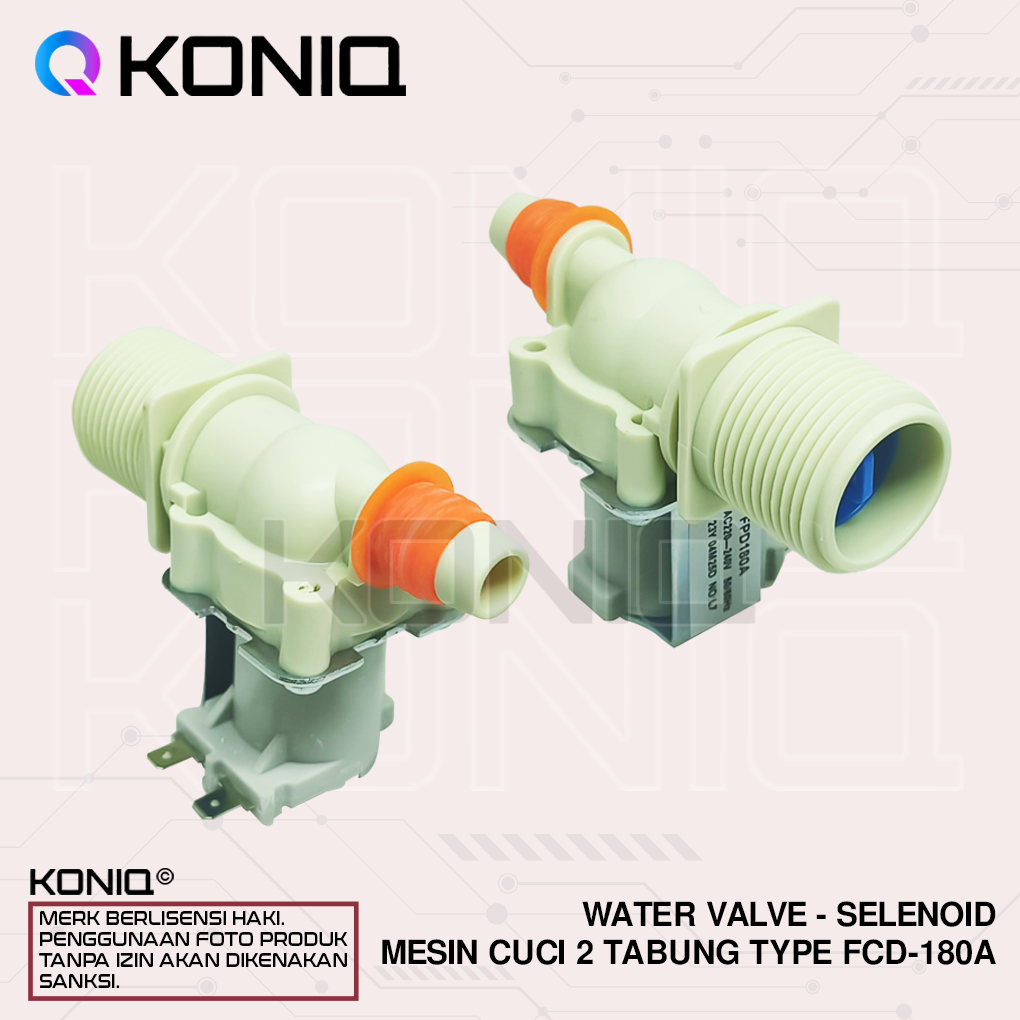 WATER VALVE - Selenoid Mesin Cuci 2 Tabung Type FCD-180A