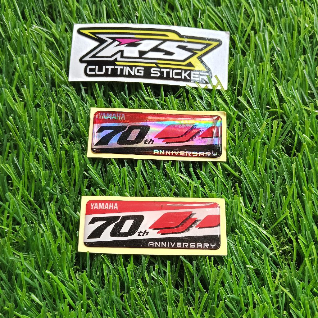Sticker Emblem Anniversary Yamaha 70 th