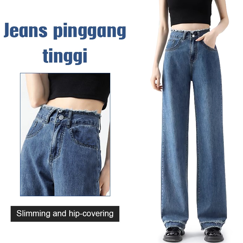 Celana Jeans Wanita kulot jeans wanita celana panjang wanita jeans  korean style jeans boyfriend wan