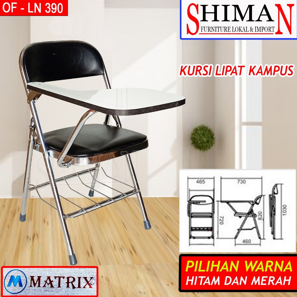 Kursi Lipat Kuliah MATRIX | Kursi Kampus | Kursi Meja Lipat