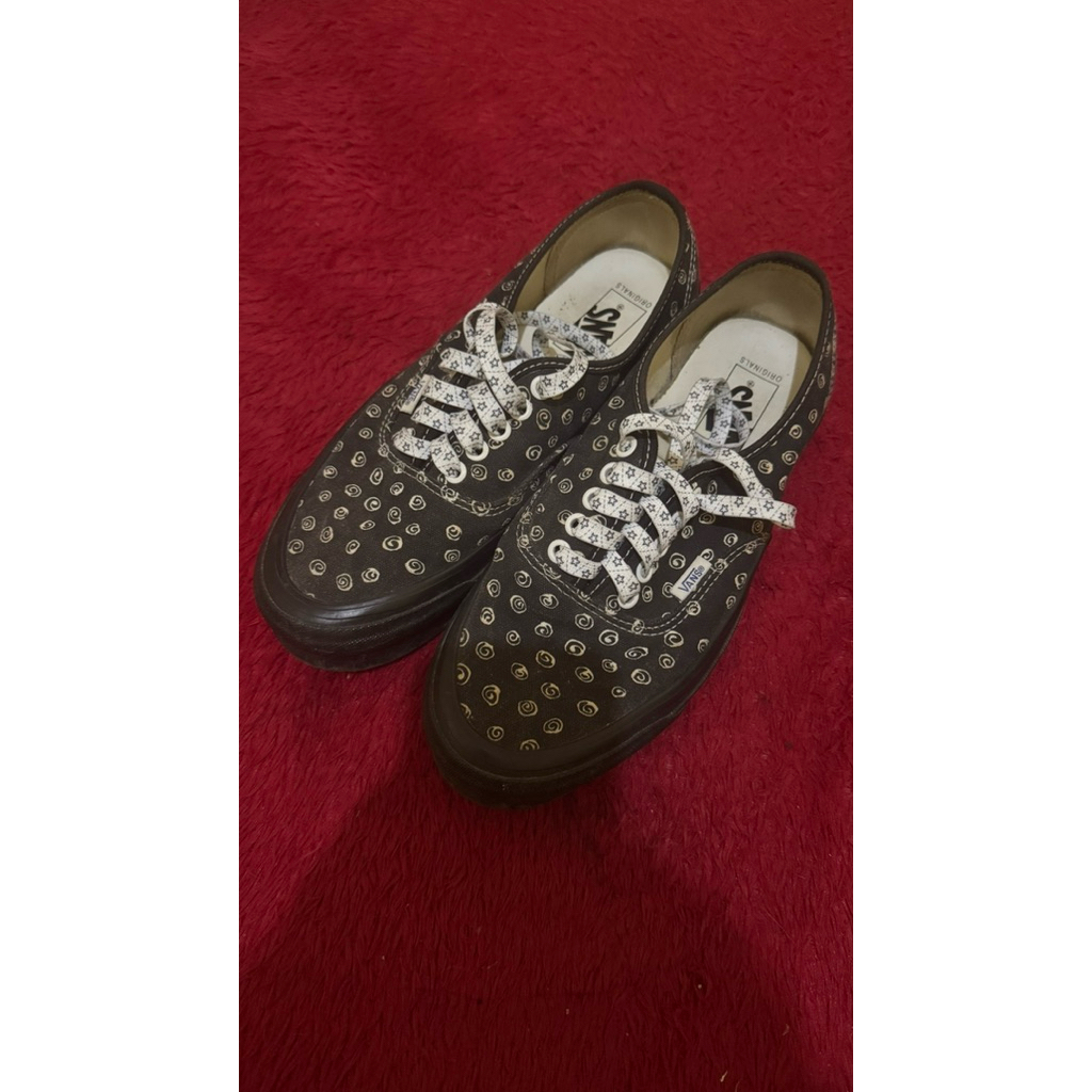 Vans authentic vault og lx swirl black original second